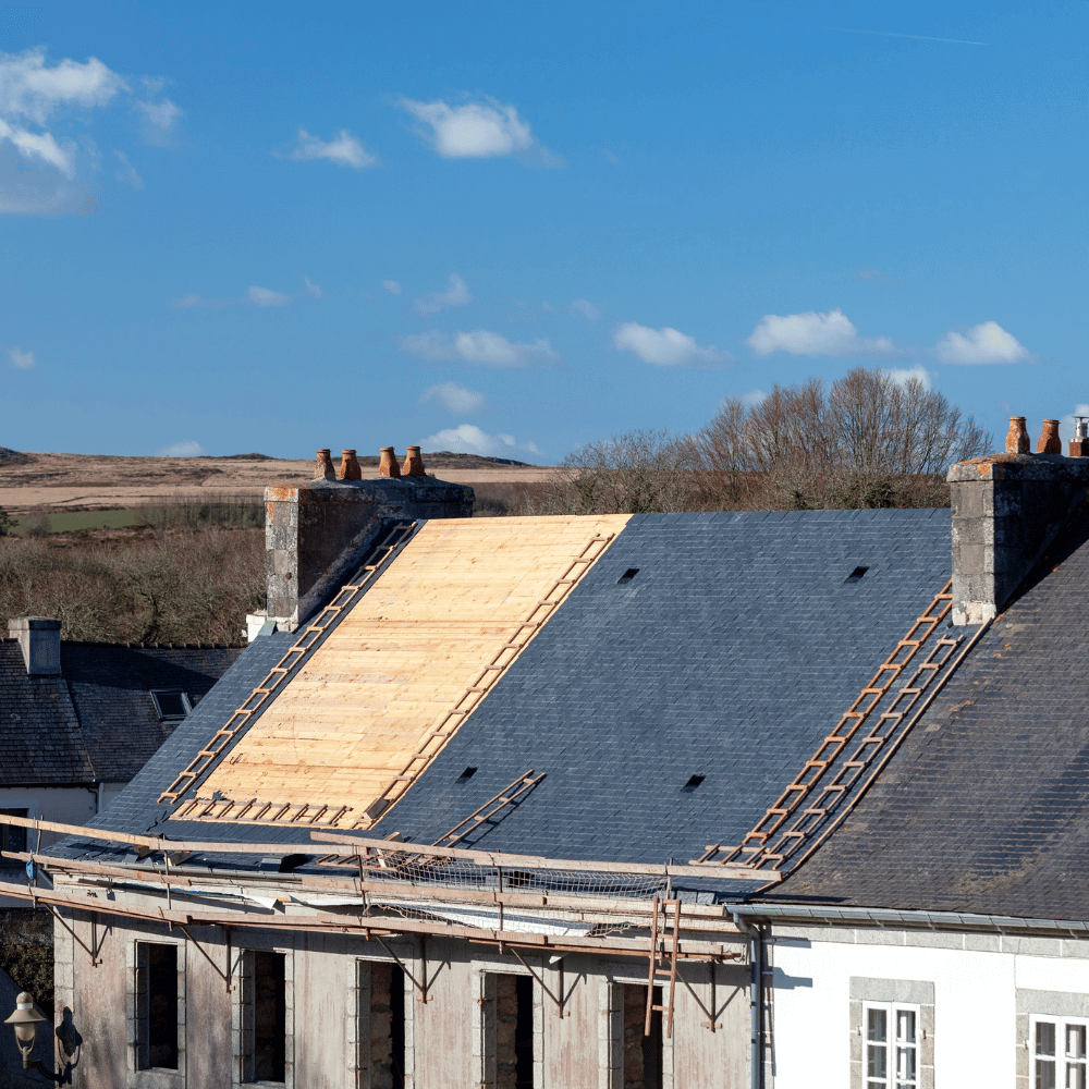 New slate roof replacement