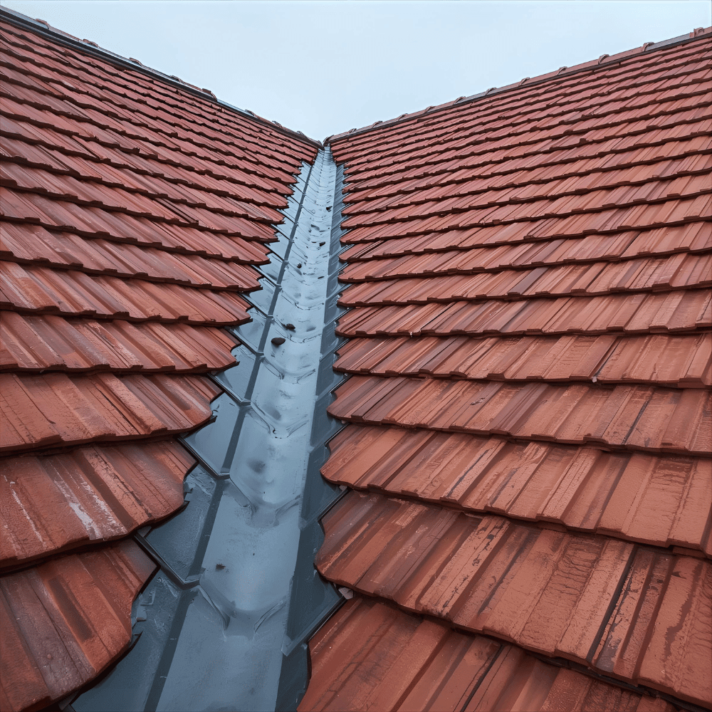 Tile roof repaired